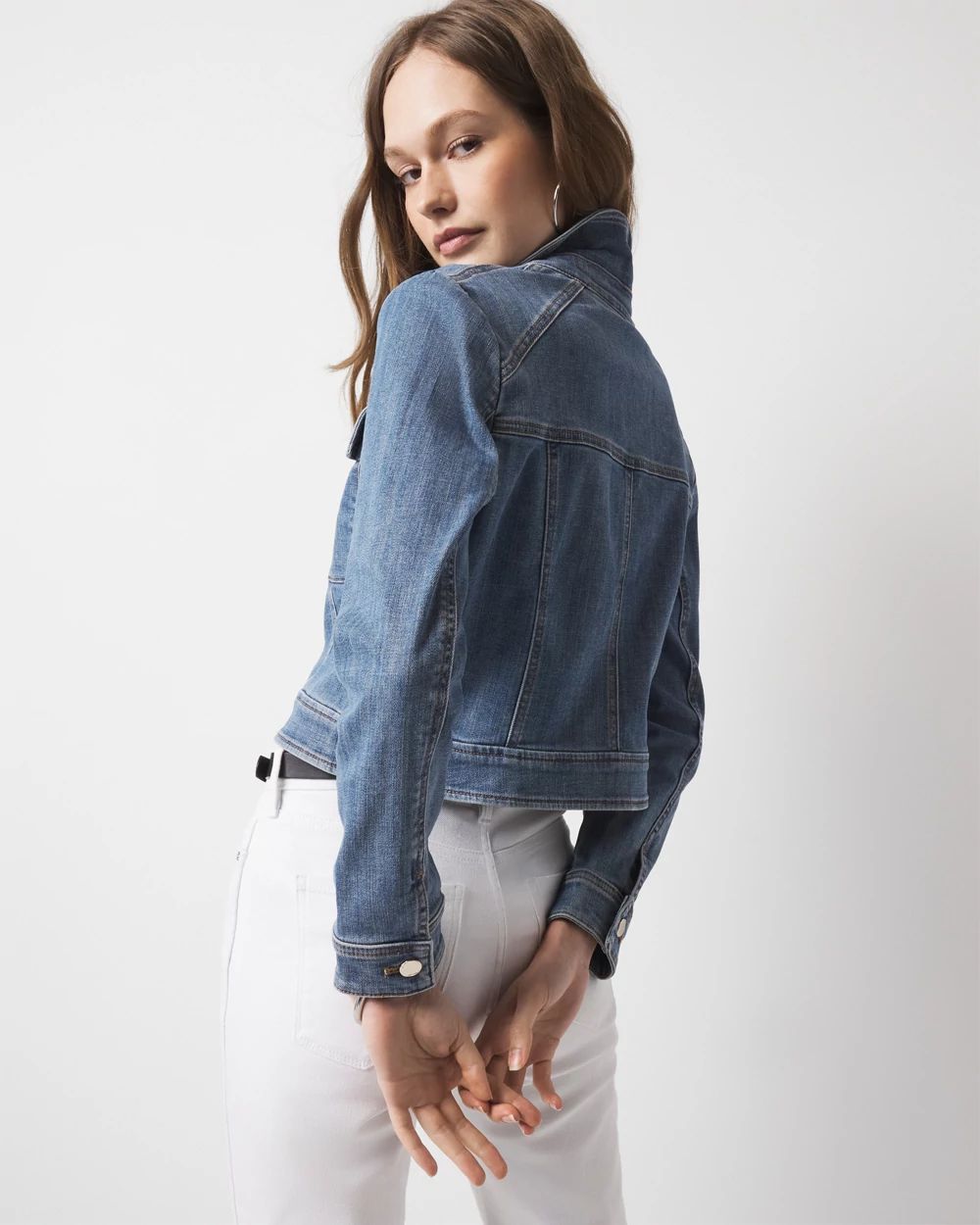 ジャケット・アウター no mass prod Cropped denim flight jacket No mass-produced cropped denim flight jacket.